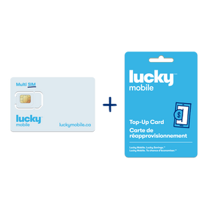 Multi SIM Card + $25 Top-Up Card